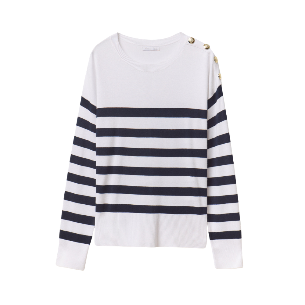 Sfera | Jersey Rayas Botones