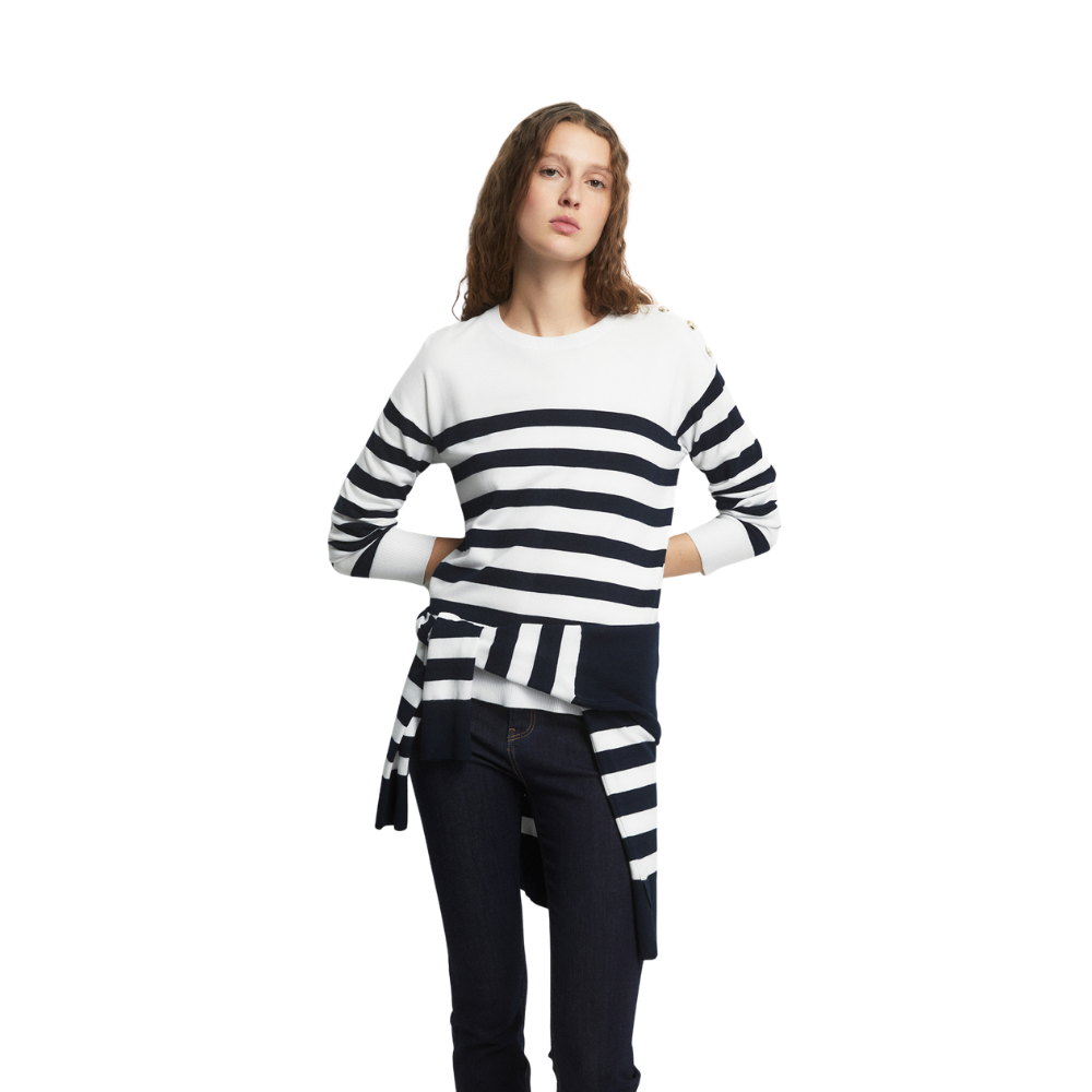 Sfera | Jersey Rayas Botones