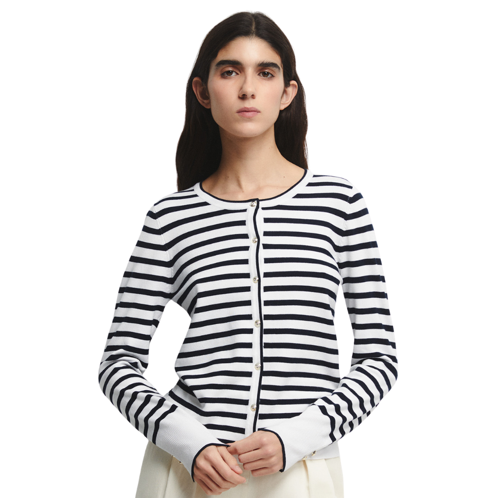 Sfera | Chaqueta en Punto con Rayas para Dama