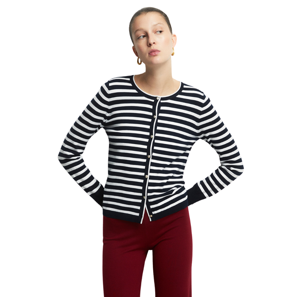 Sfera | Chaqueta en Punto con Rayas para Dama