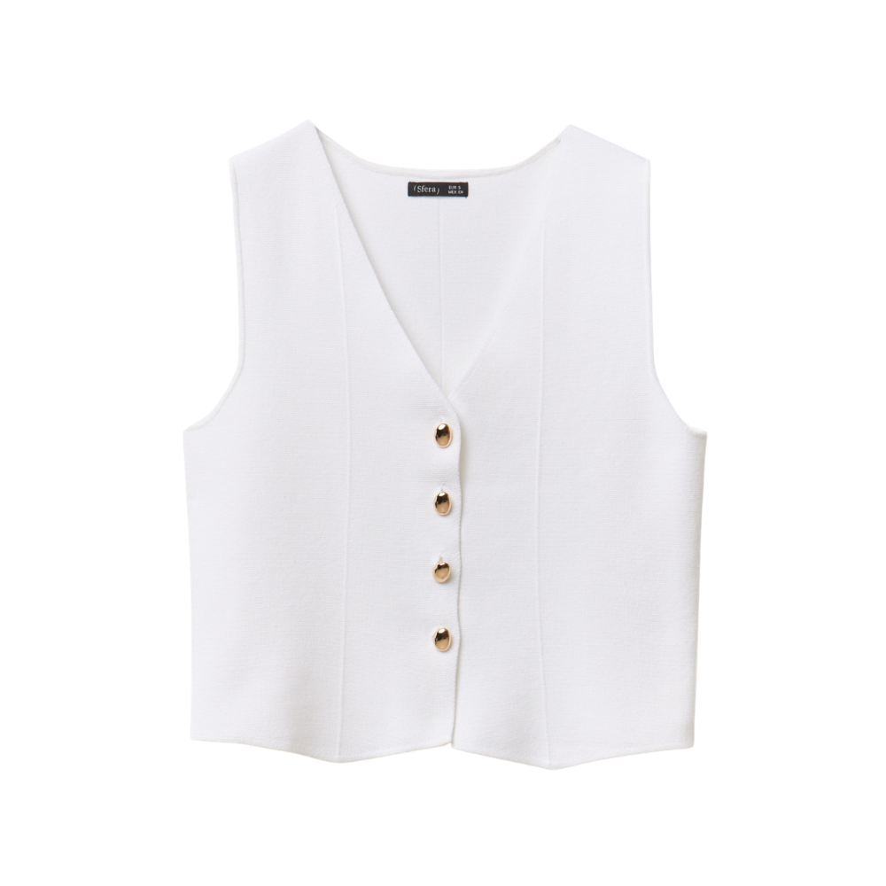 Sfera | Chaleco con Cerrojillo y Botones para Dama