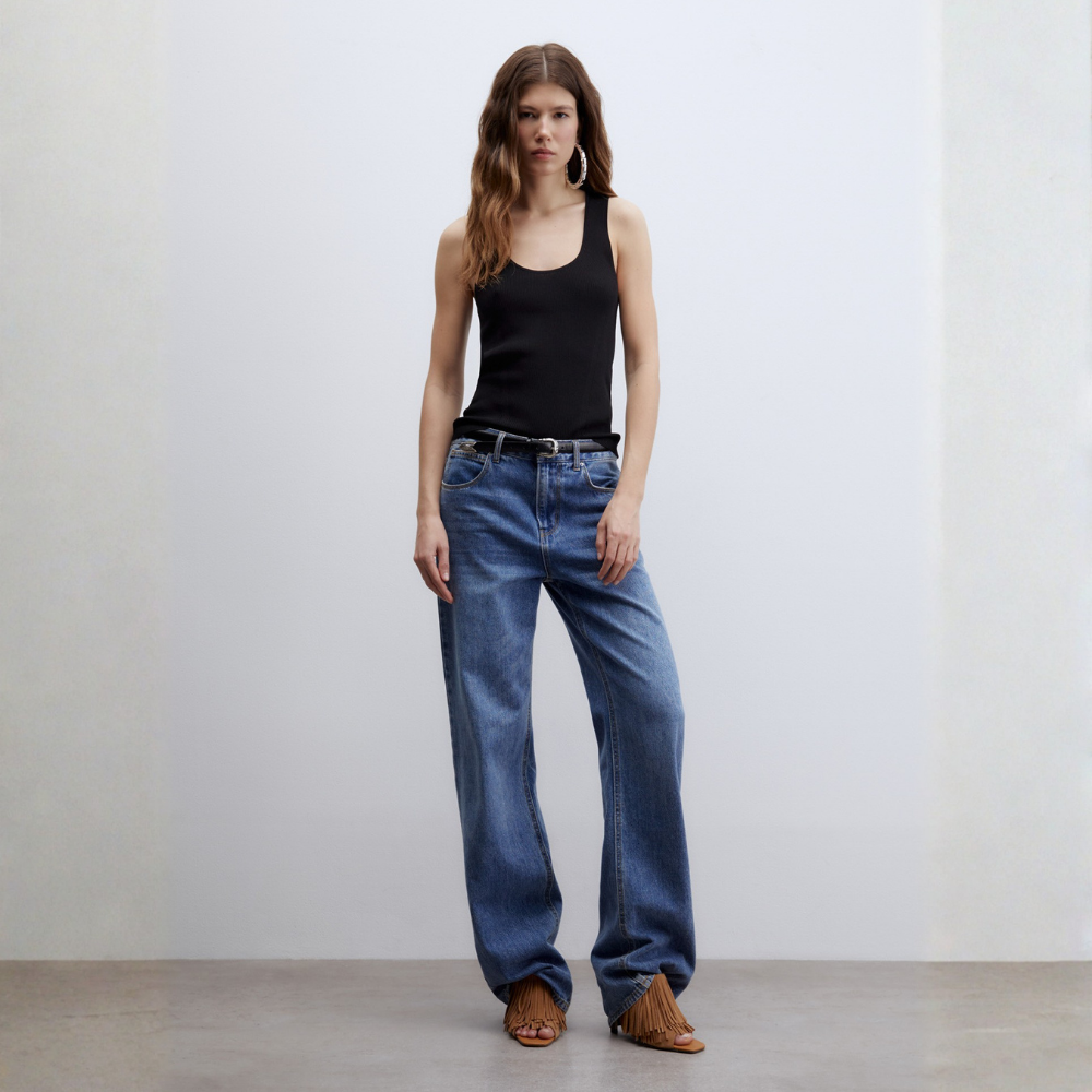 Sfera | Top Canalé Escote para Dama