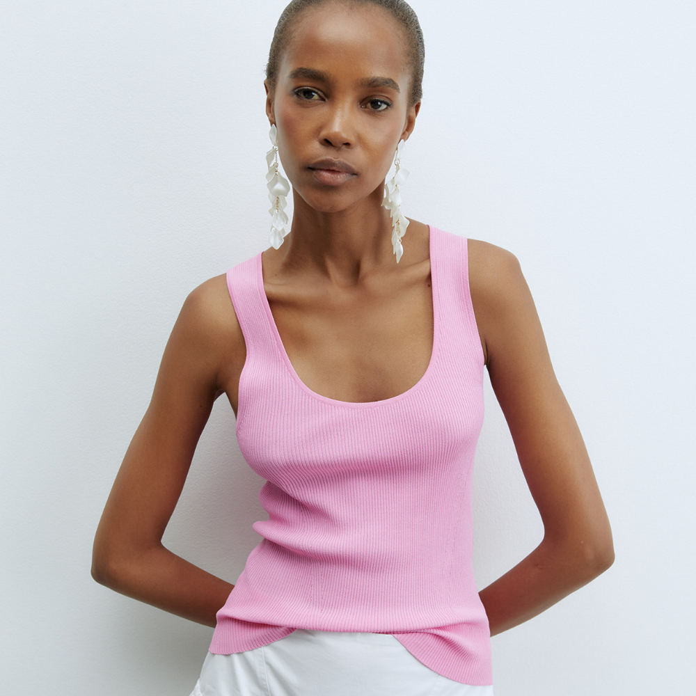 Sfera | Top Canalé Escote para Dama