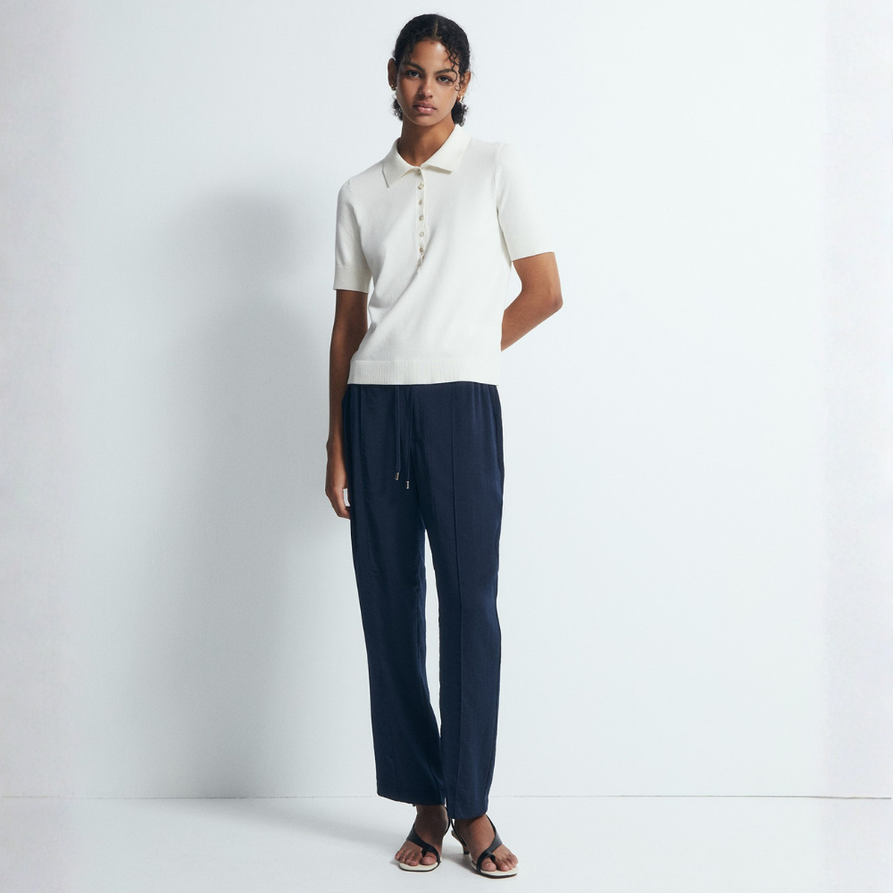 Sfera | Pantalón Tipo Fluido Liso para Dama