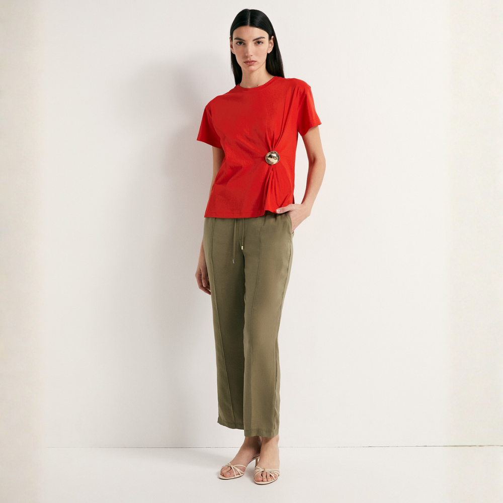 Sfera | Pantalón Tipo Fluido Liso para Dama