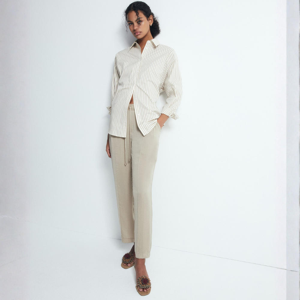 Sfera | Pantalón Tipo Fluido Liso para Dama