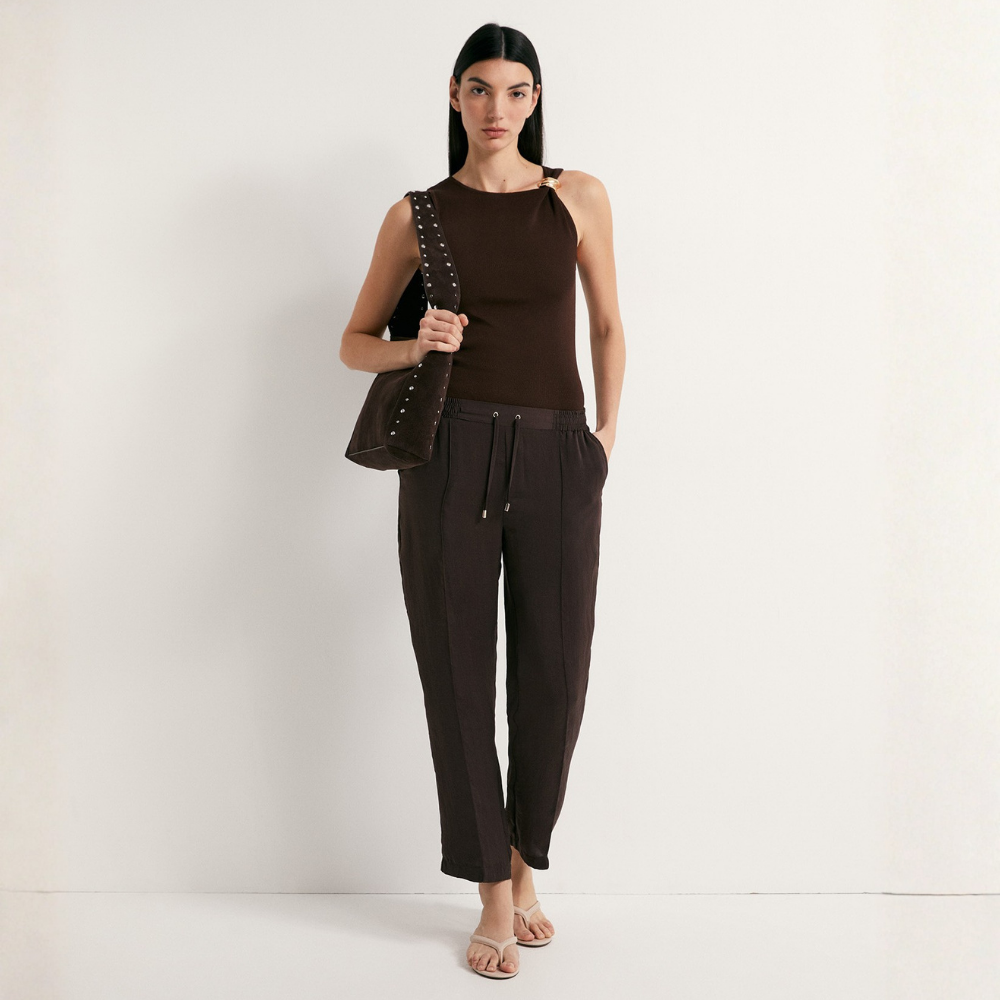 Sfera | Pantalón Tipo Fluido Liso para Dama