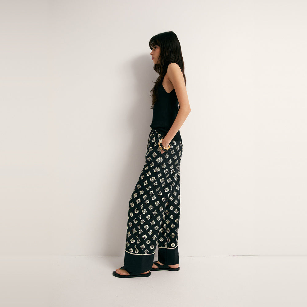 Sfera | Pantalón Ancho Estampado para Dama