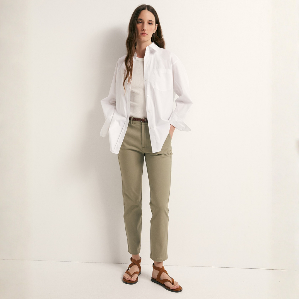 Sfera | Pantalón Tipo Chino con Cinturón para Dama
