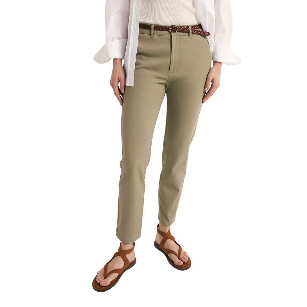 Sfera | Pantalón Tipo Chino con Cinturón para Dama
