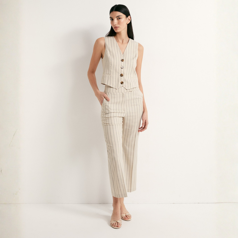 Sfera | Pantalón de Traje con Rayas para Dama