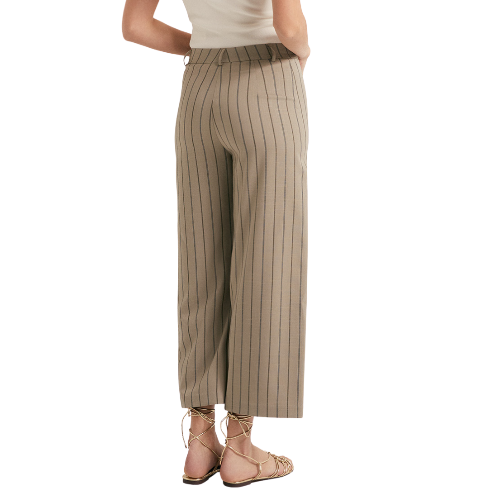 Sfera | Pantalón Tipo Culotte con Rayas para Dama