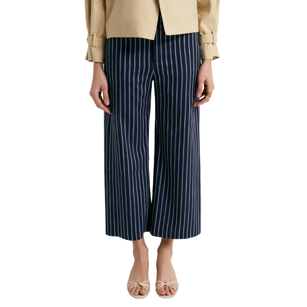 Sfera | Pantalón Tipo Culotte con Rayas para Dama
