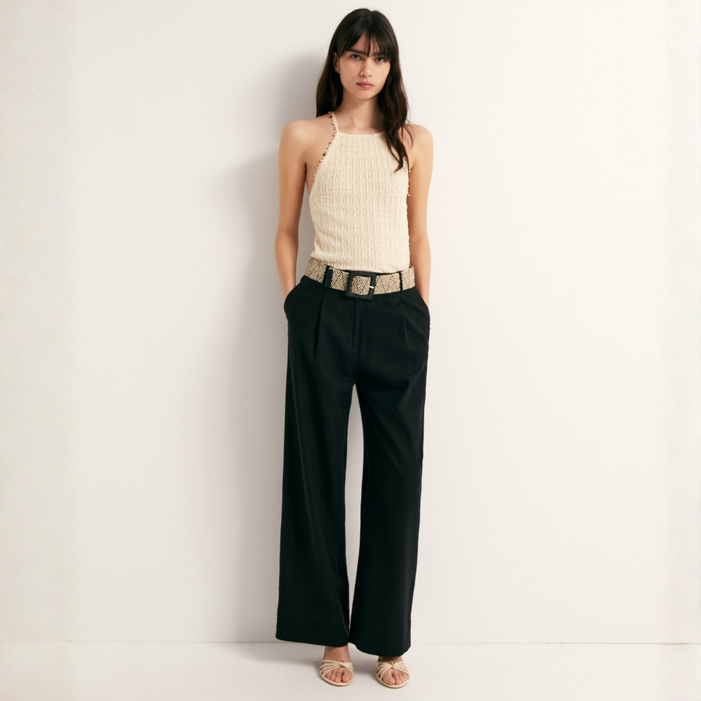 Sfera | Pantalón Ancho en Lino para Dama