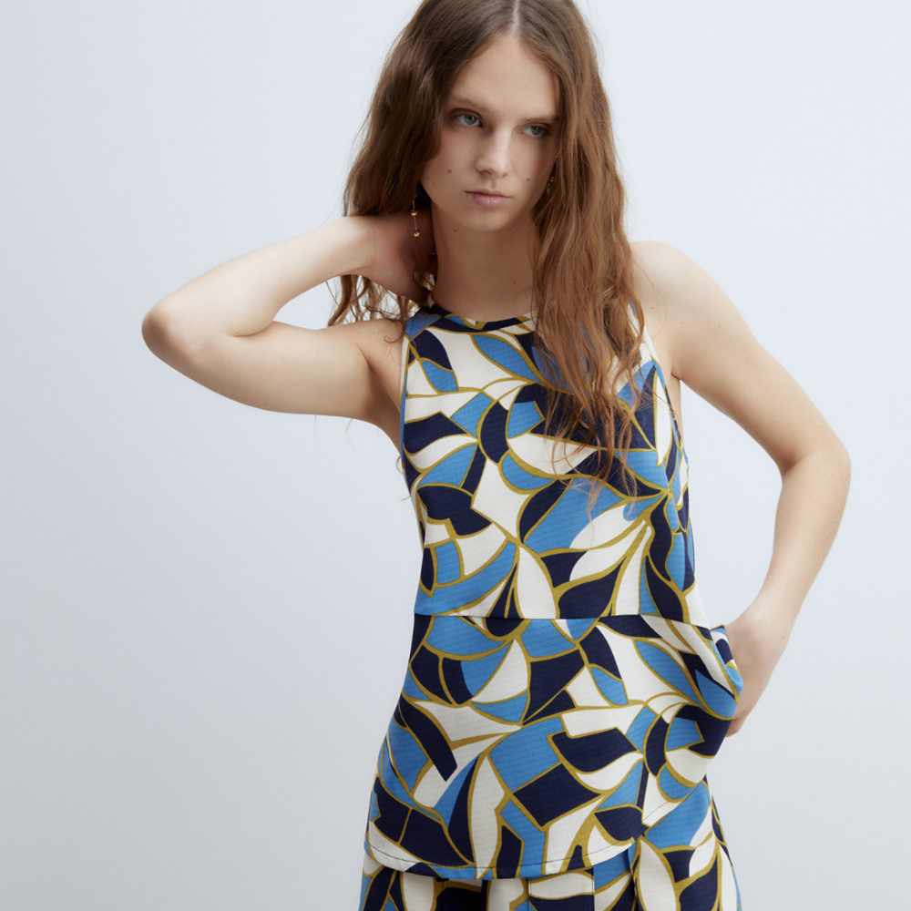 Sfera | Top Halter Estampado para Dama
