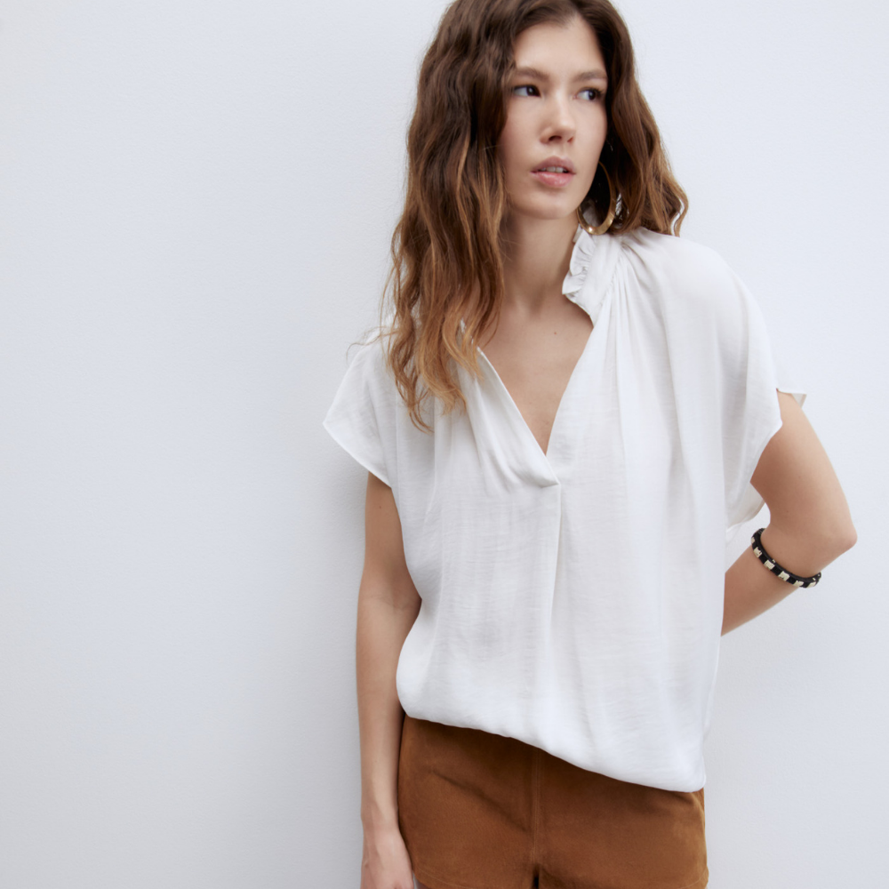 Sfera | Blusa Volante Cuello para Dama