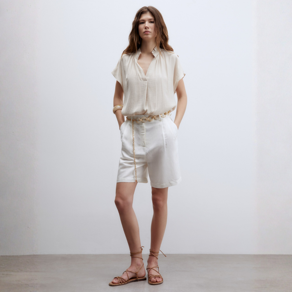 Sfera | Blusa Volante Cuello para Dama