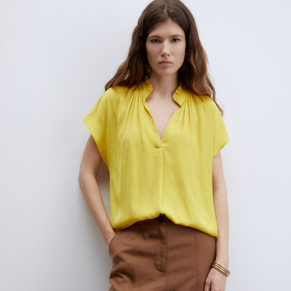 Sfera | Blusa Volante Cuello para Dama