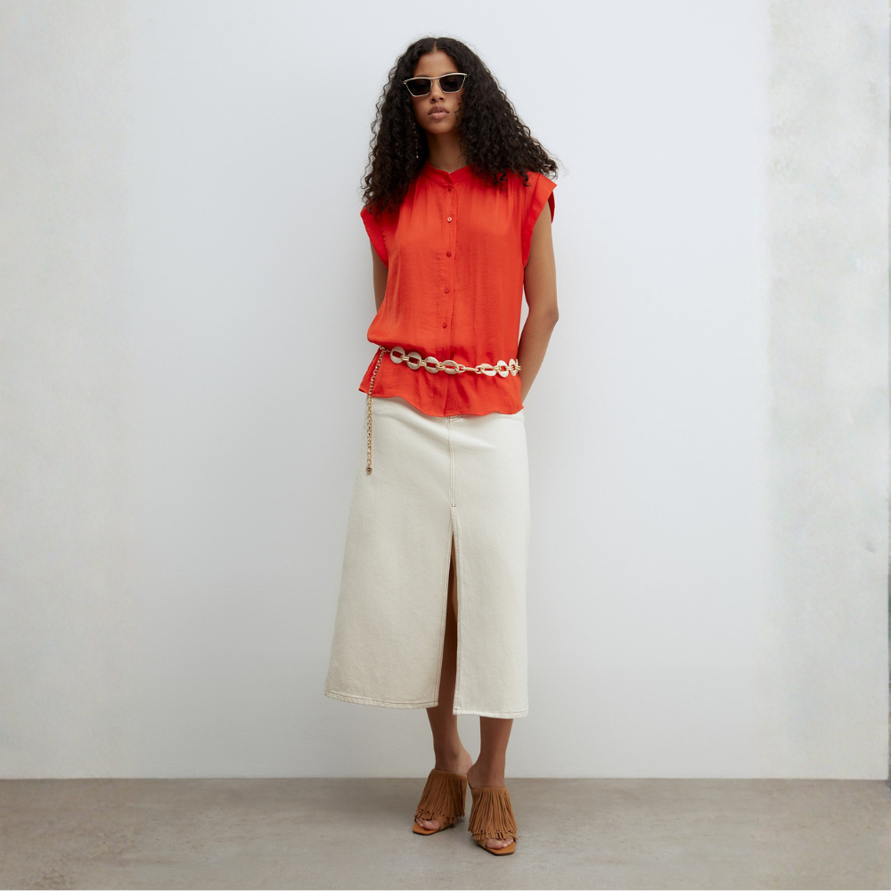 Sfera | Top Fluido Botones para Dama