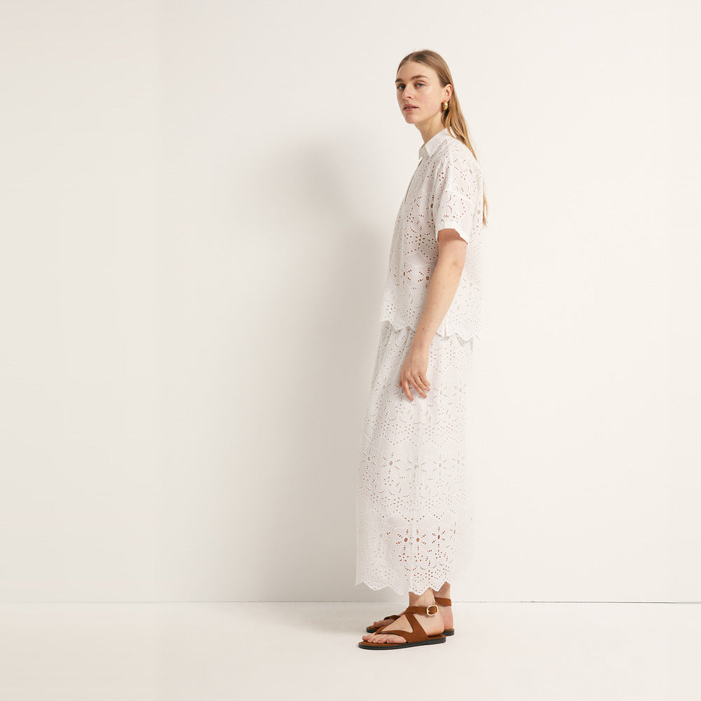 Sfera | Blusa Bordada Troquelada para Dama