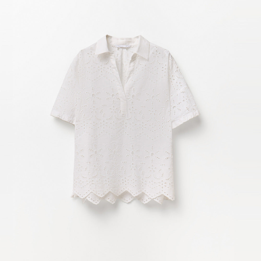 Sfera | Blusa Bordada Troquelada para Dama
