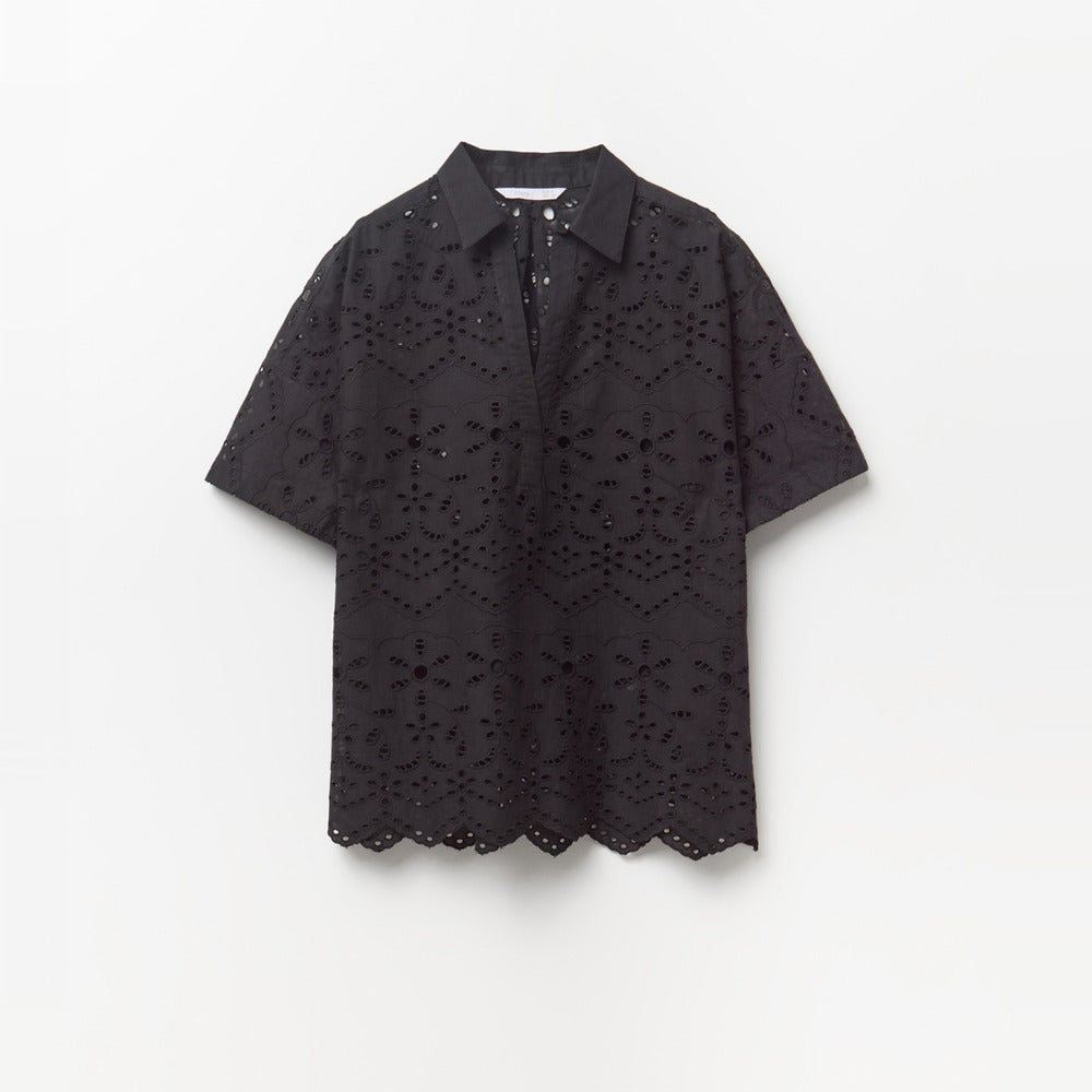 Sfera | Blusa Bordada Troquelada para Dama