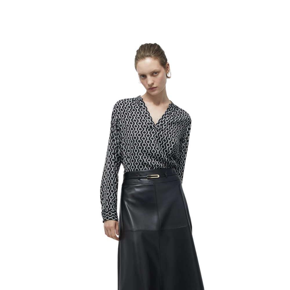 Sfera | Blusa Fluida Estampada para Dama