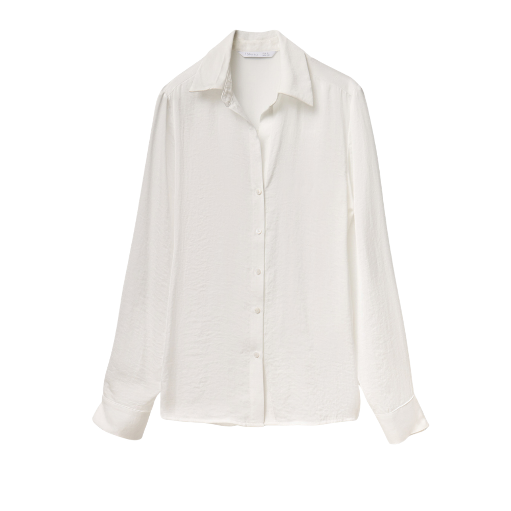 Sfera | Camisa Satinada Lisa para Dama
