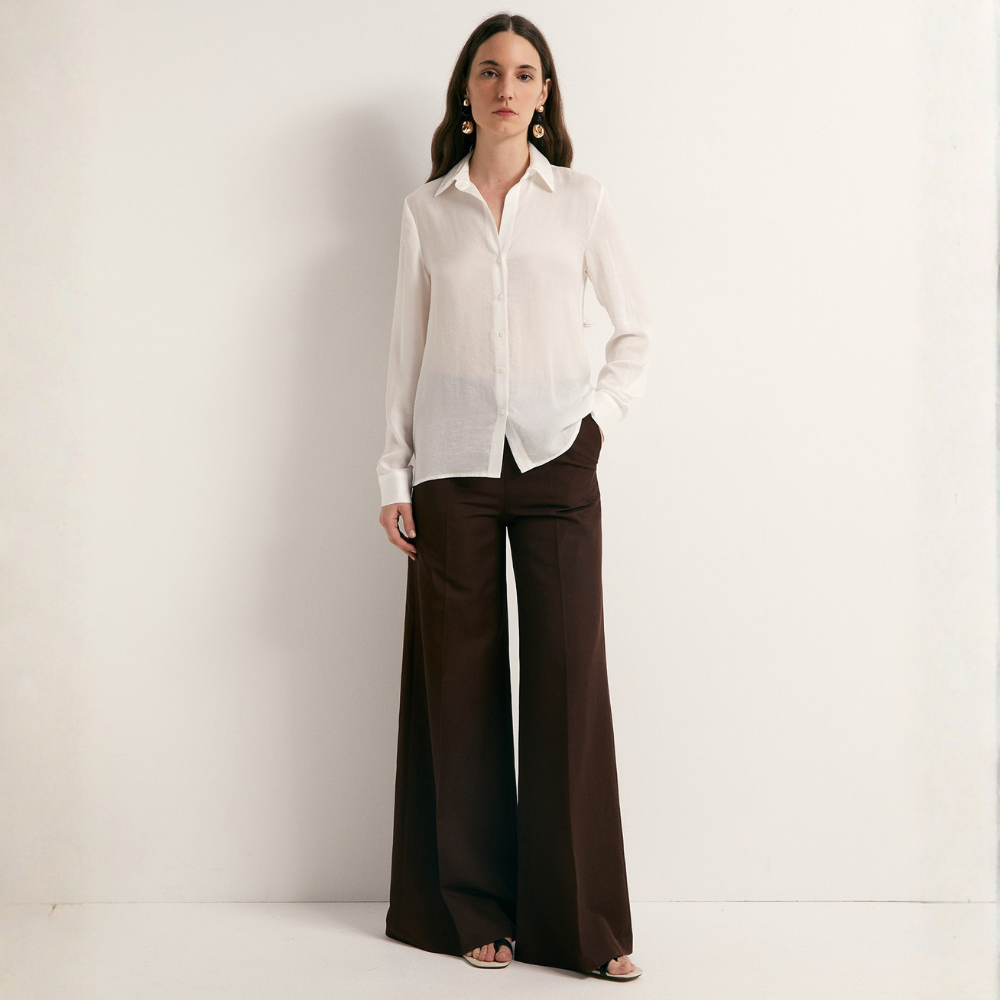 Sfera | Camisa Satinada Lisa para Dama