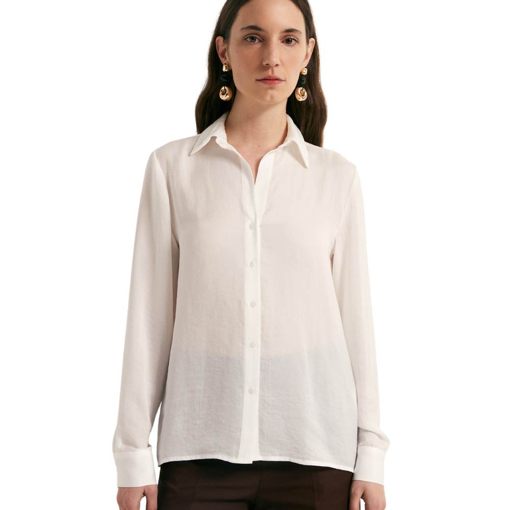 Sfera | Camisa Satinada Lisa para Dama
