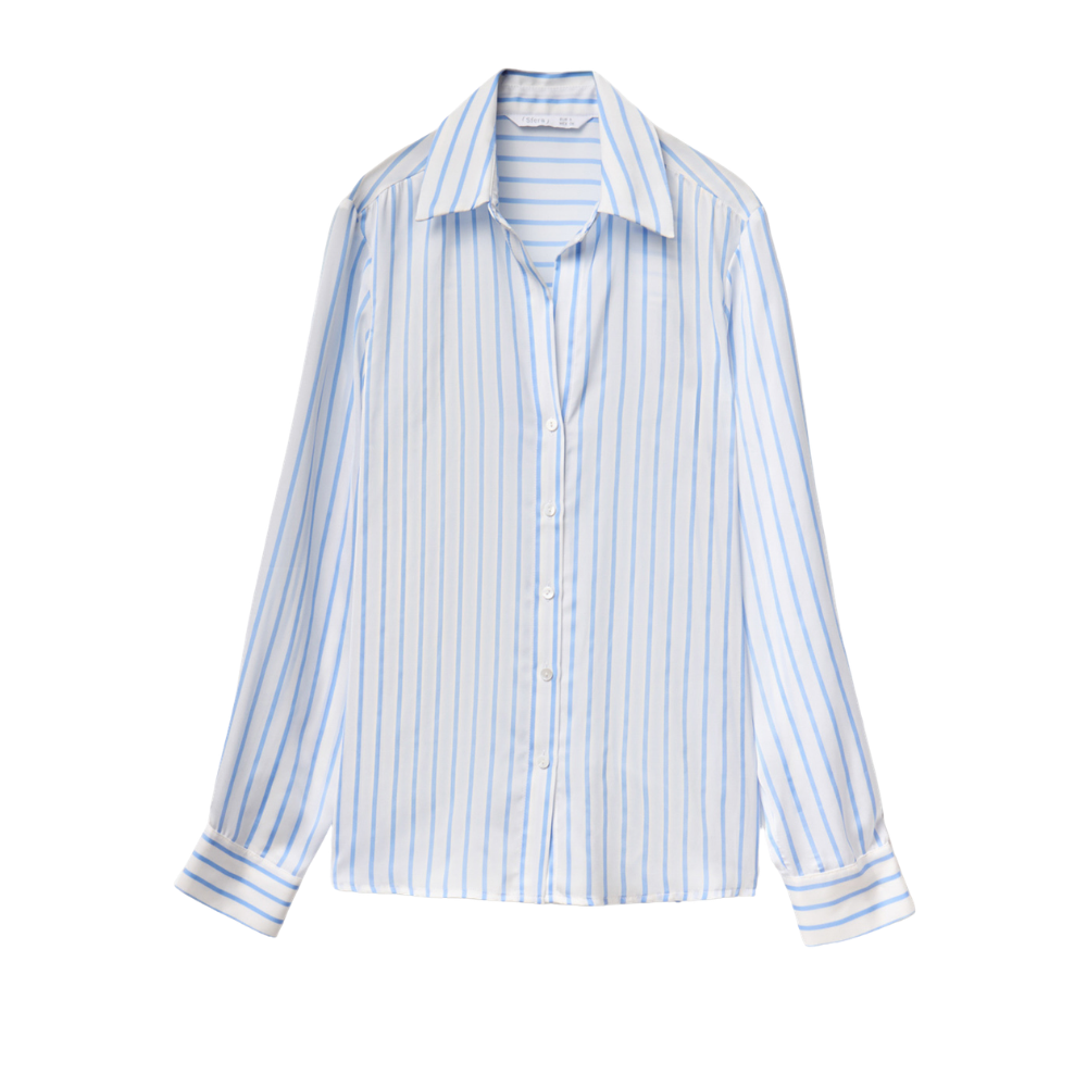 Sfera | Camisa Satinada con Rayas para Dama