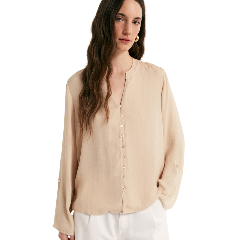 Sfera | Blusa Fluida de Botones para Dama