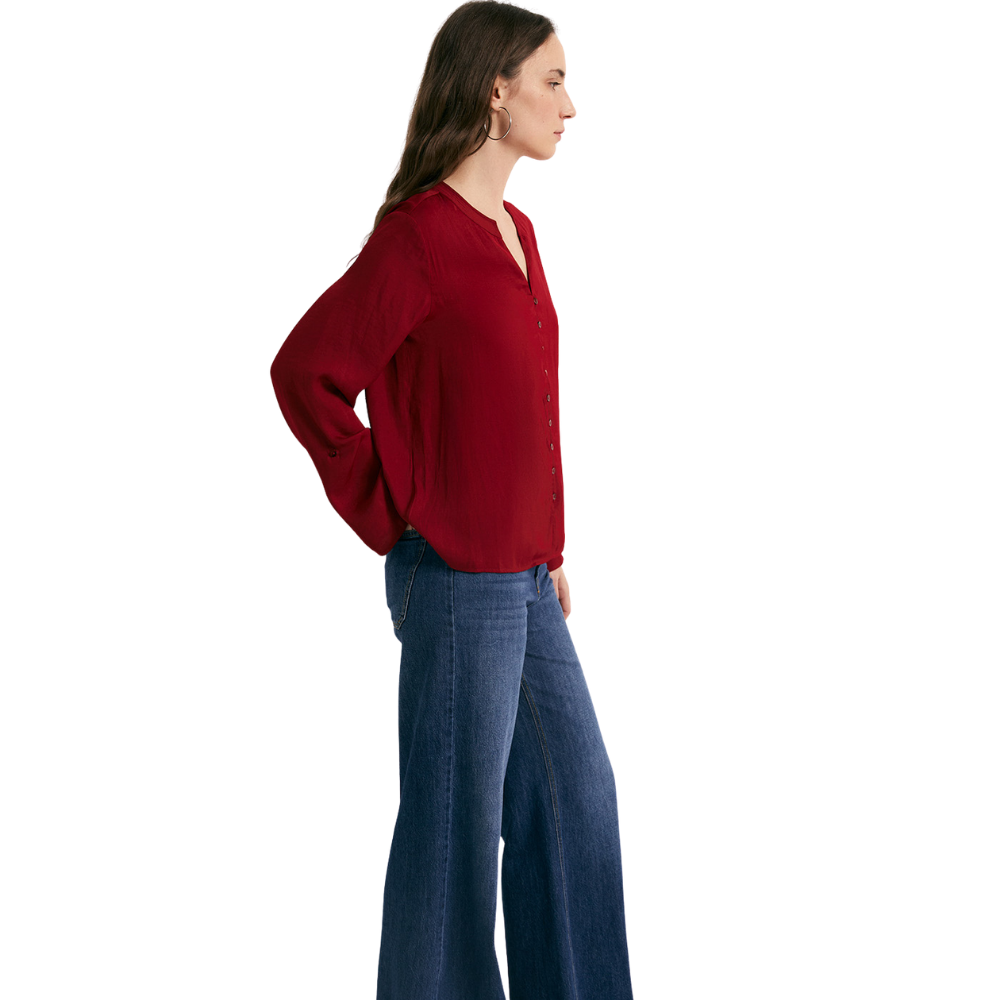 Sfera | Blusa Fluida con Botones para Dama