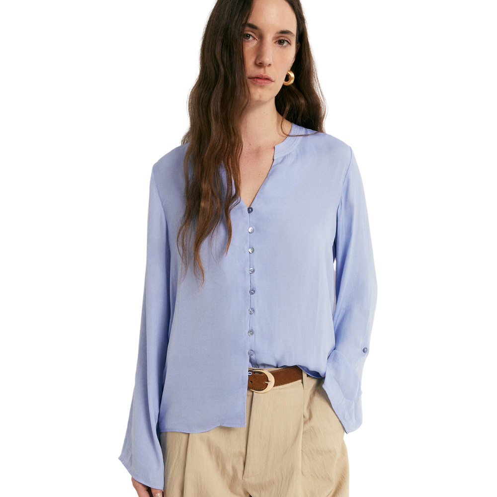 Sfera | Blusa Fluida con Botones para Dama