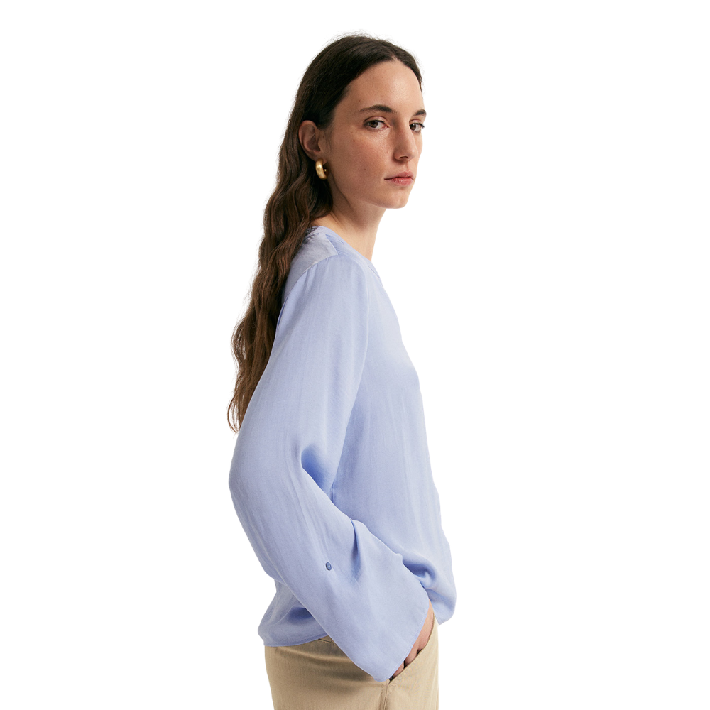 Sfera | Blusa Fluida con Botones para Dama