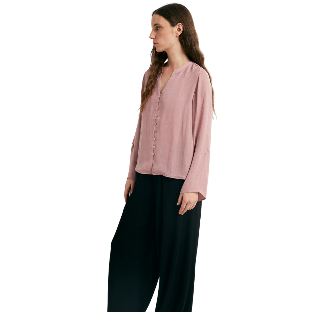Sfera | Blusa Fluida con Botones para Dama