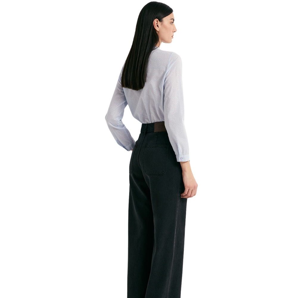 Sfera | Camisa Plumeti Puntilla para Dama