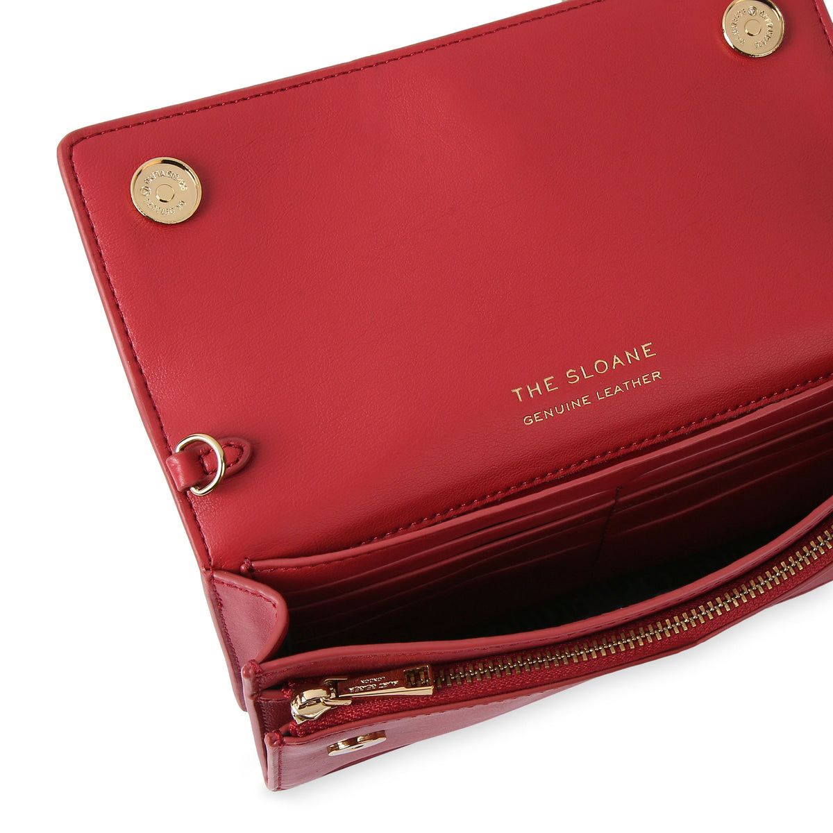 Kurt Geiger | Bolso Pequeño Shoreditch Soft de Piel Roja