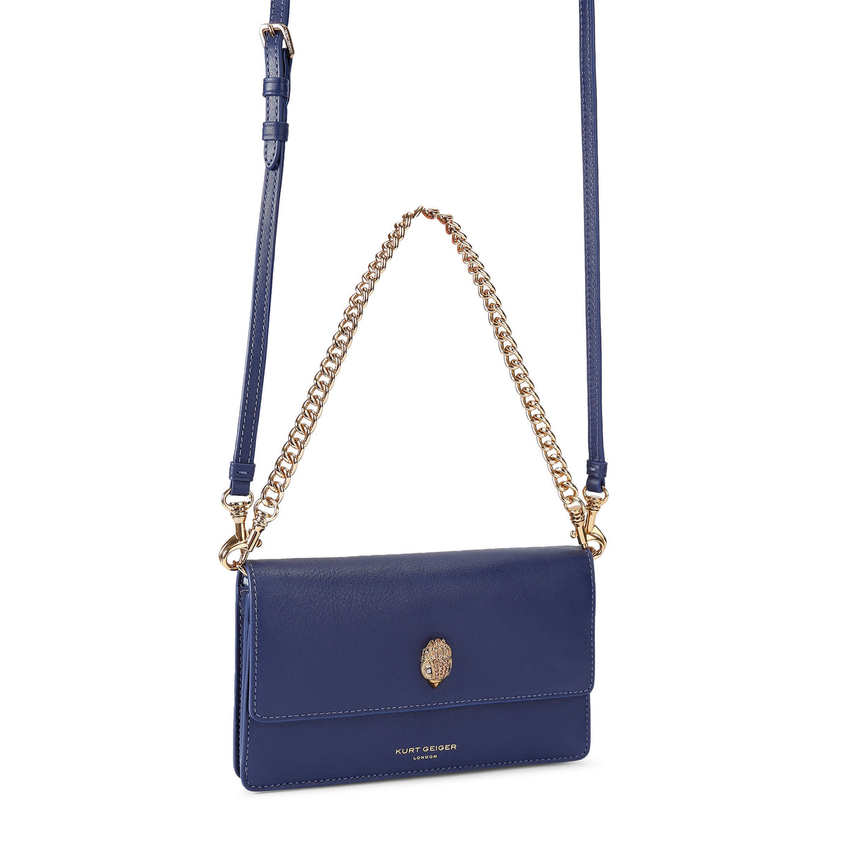 Kurt Geiger | Bolso Pequeño Shoreditch Soft de Piel Azul