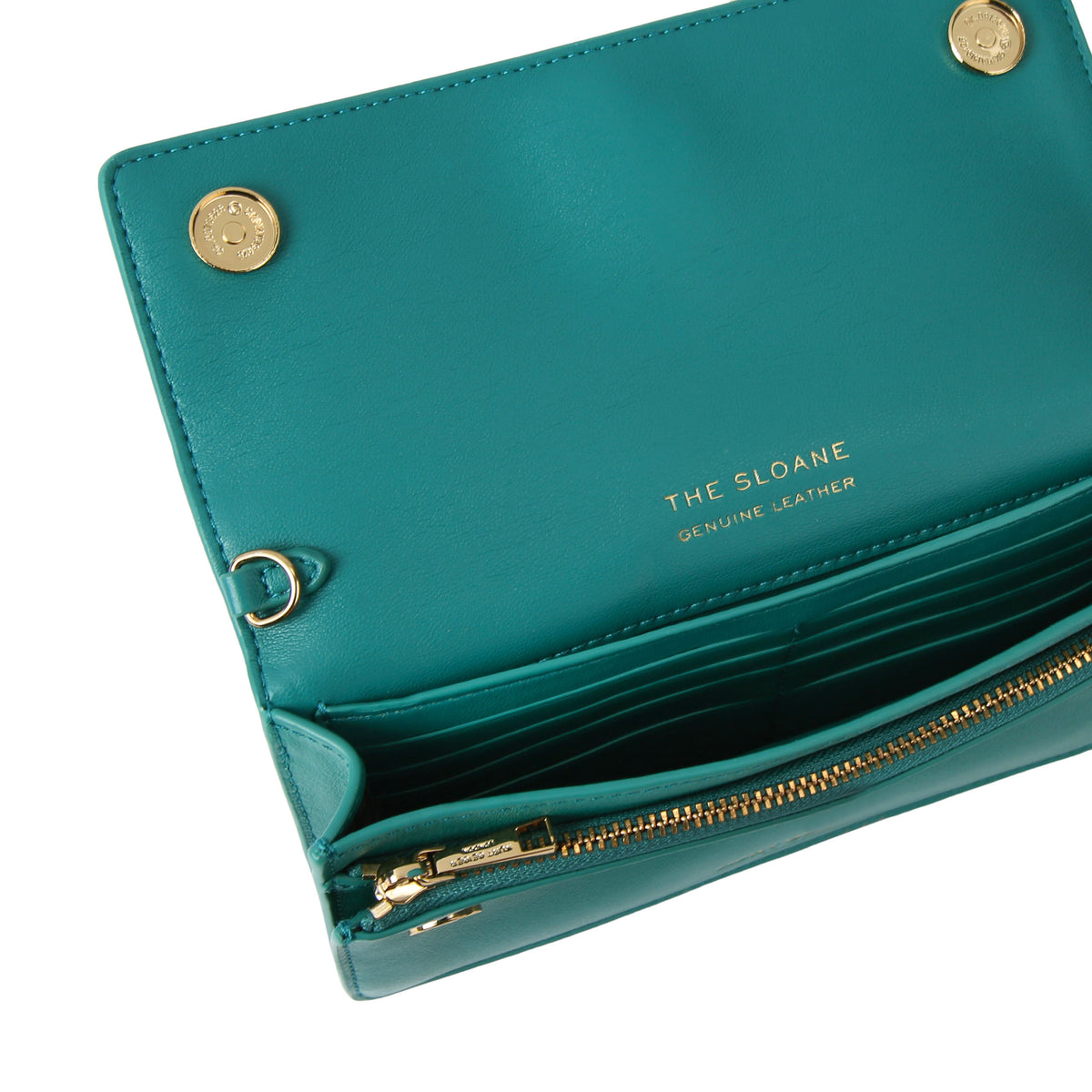 Kurt Geiger | Bolso Pequeño Shoreditch Soft de Piel Verde