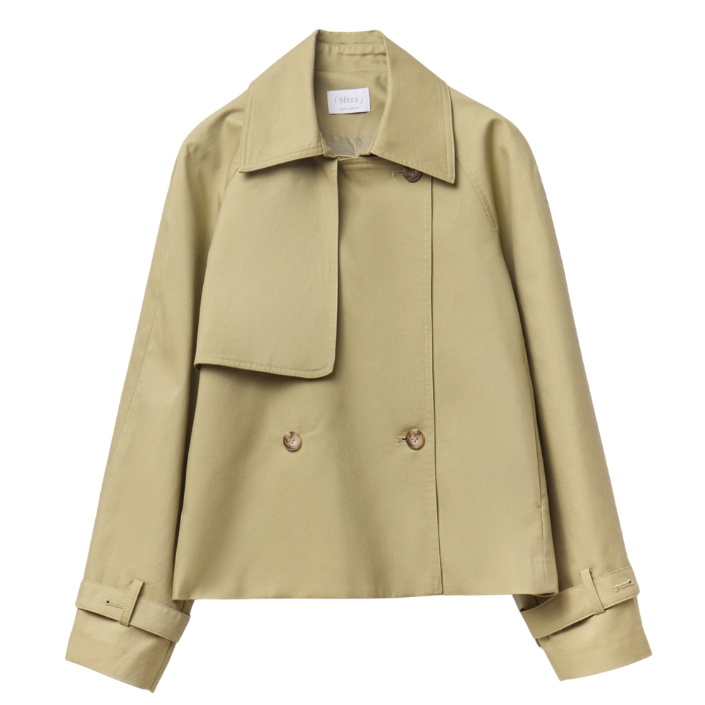 Sfera | Abrigo Trench Corto para Dama