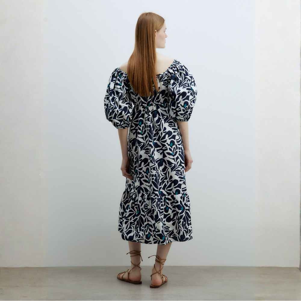 Sfera | Vestido Popelín Estampado para Dama