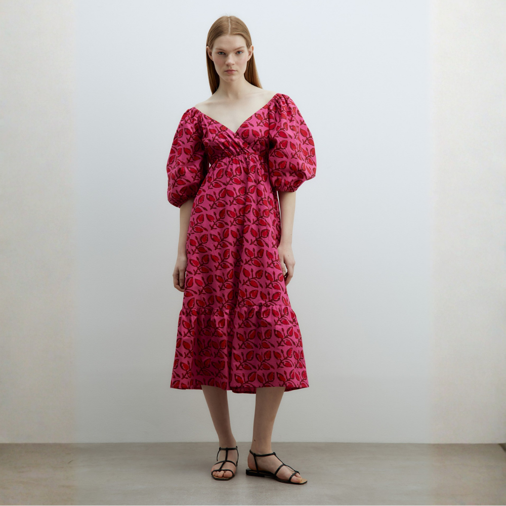 Sfera | Vestido Popelín Estampado para Dama
