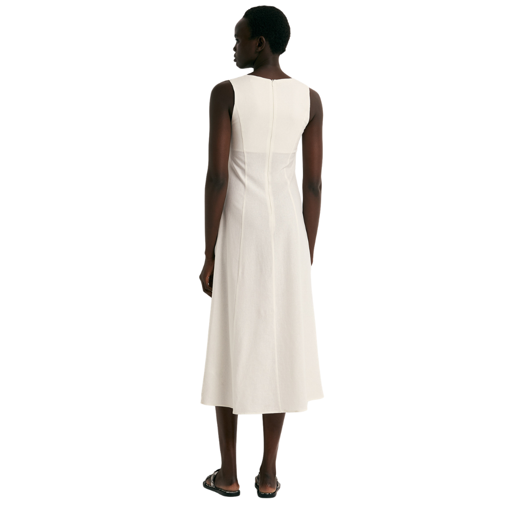 Sfera | Vestido con Botones en Lino para Dama