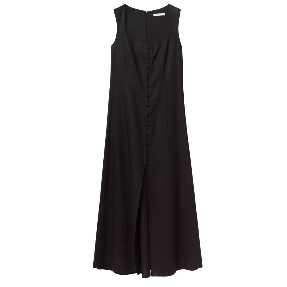 Sfera | Vestido con Botones en Lino para Dama