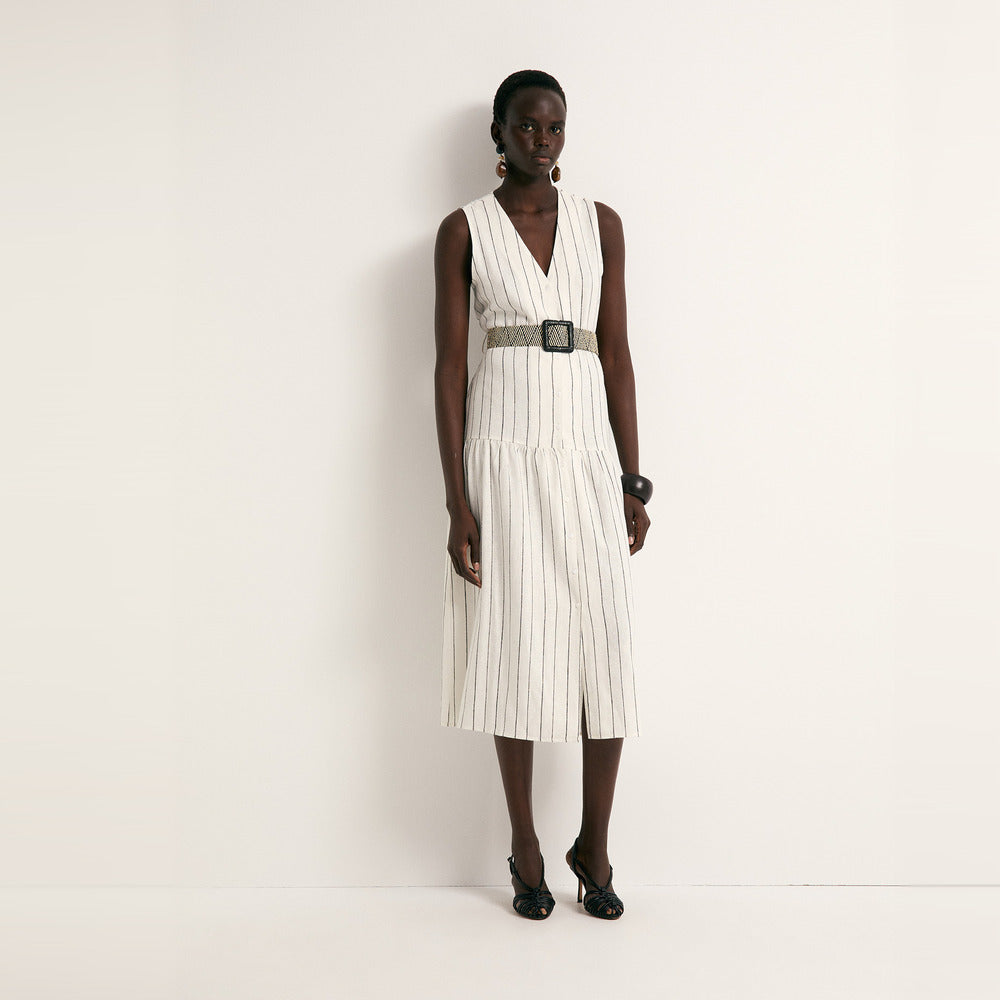 Sfera | Vestido Camisero en Lino para Dama
