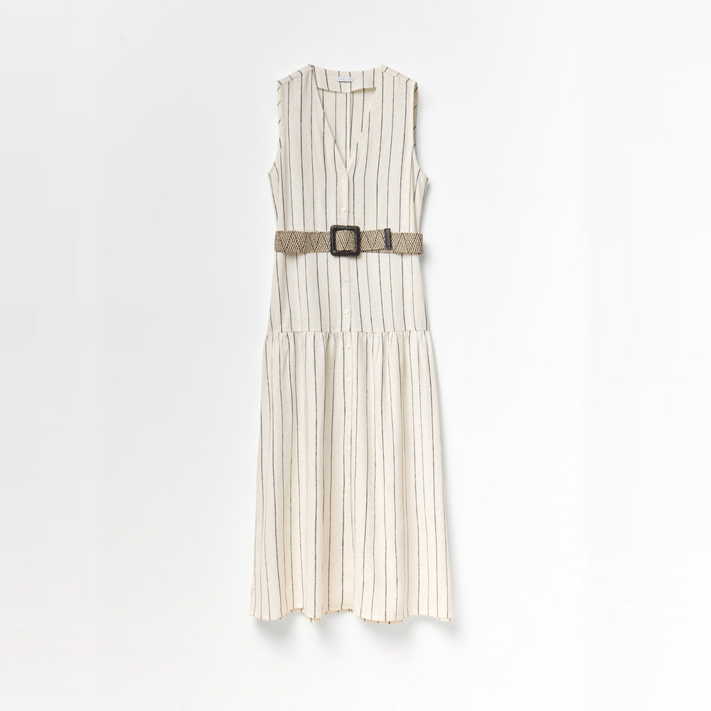 Sfera | Vestido Camisero en Lino para Dama