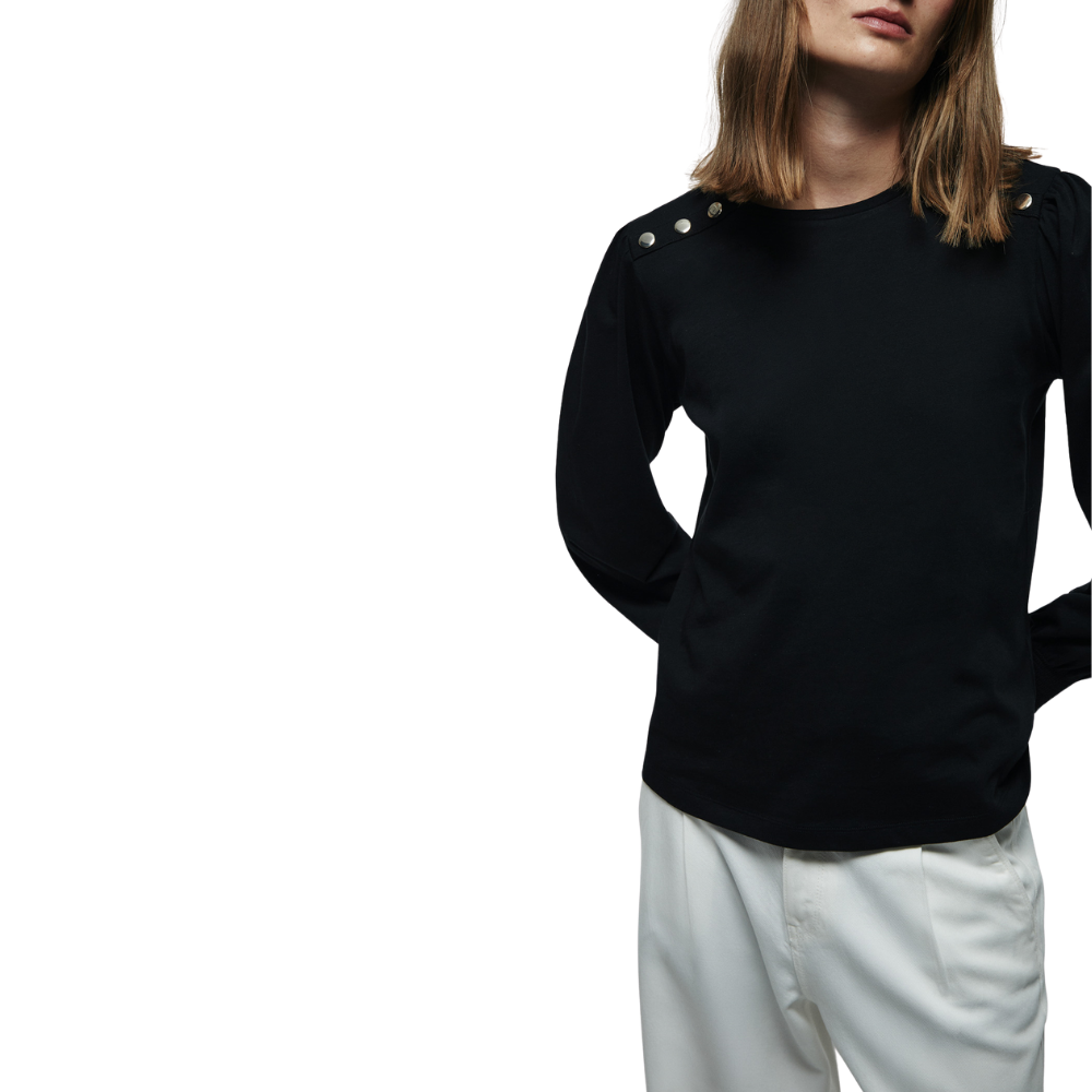 Sfera | Camiseta Lisa Botones para Dama