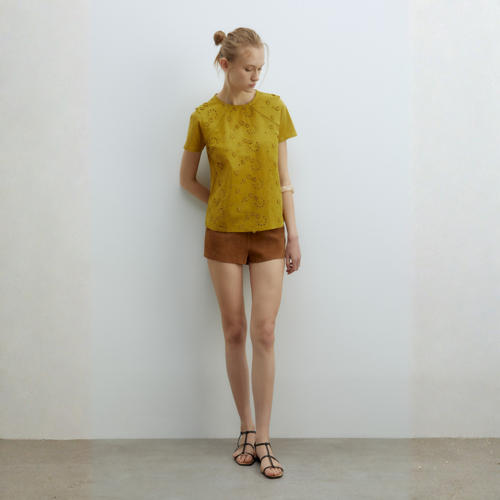 Sfera | Camiseta Flores Bordadas para Dama