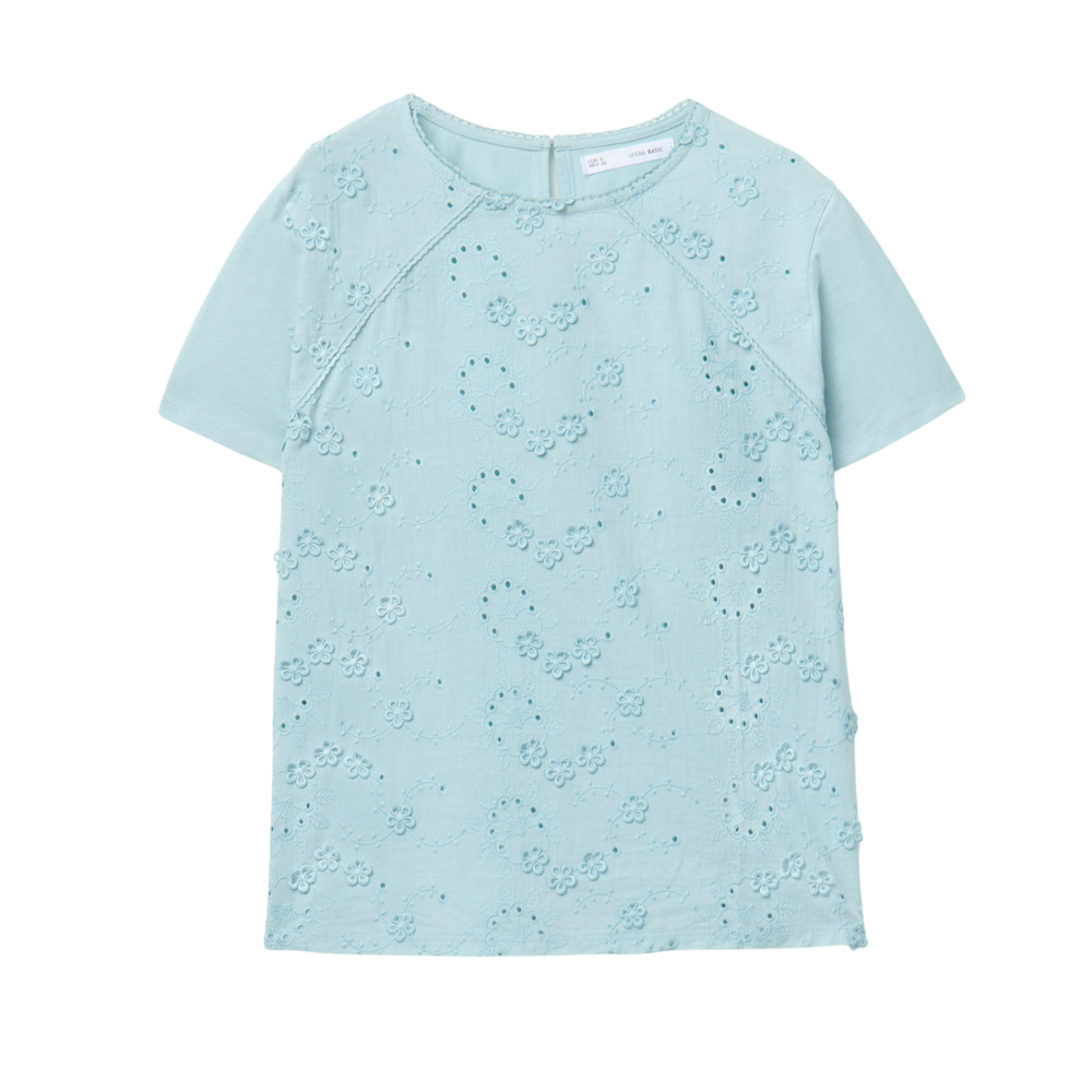 Sfera | Camiseta Flores Bordadas para Dama